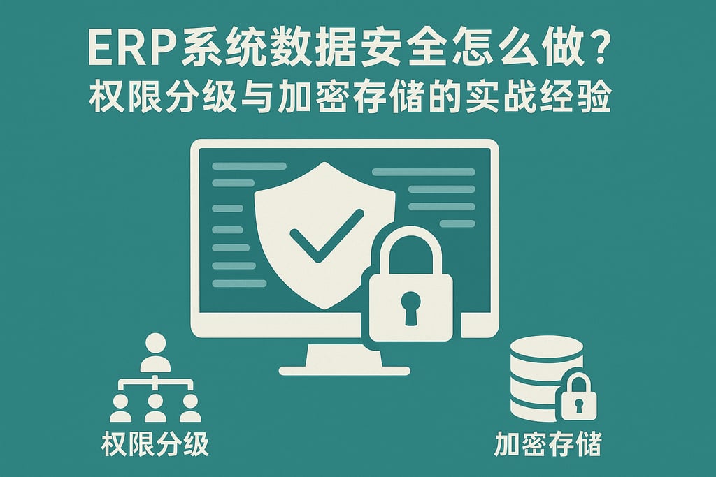 ERP 系统数据安全怎么做？权限分级与加密存储的实战经验